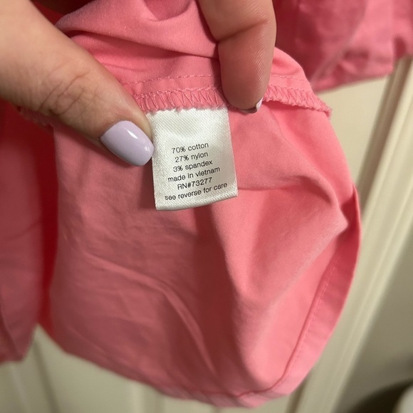 Revolve Elizabeth And James Bubble Puff Sleeve V-Neck Blouse Top Pink Medium - Picture 3 of 5